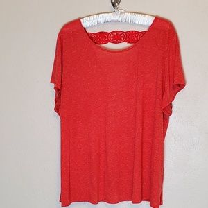 CACIQUE ORANGE V-BACK TSHIRT 26-28
